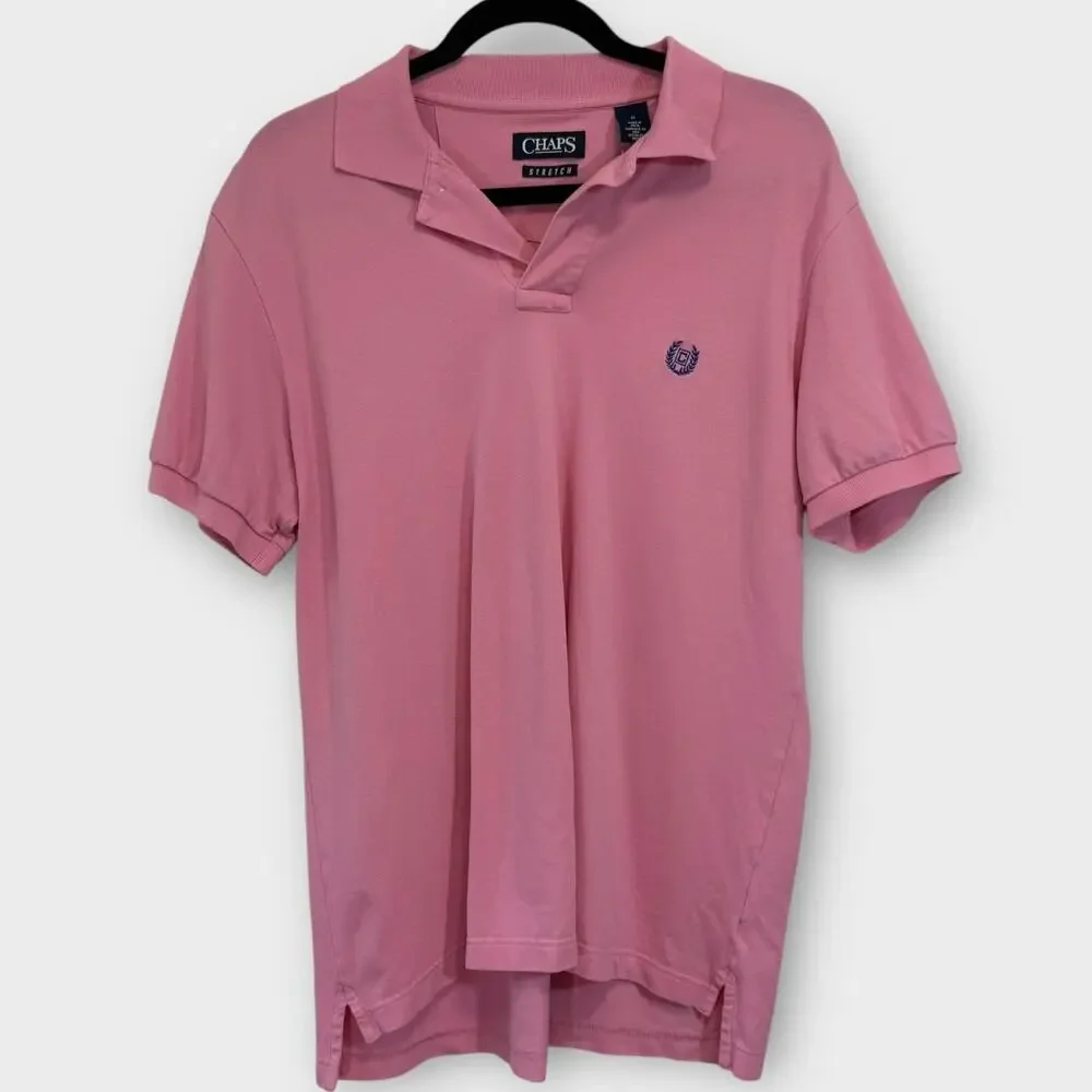 Bundle of 4 bright & pastel men’s polo shirts size medium pink, teal, baby blue - Picture 2 of 10